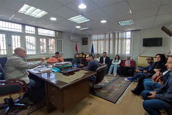زيارة وحدة التحول الرقمي بأبو حمص لتنفيذ مشروع الشبكة الموحدة لديوان عام محافظة البحيرة