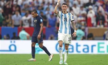 دي ماريا أول لاعب في تاريخ الأرجنتين يسجل في نهائي بطولتي كأس العالم وكوبا أمريكا