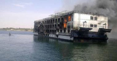 السيطرة على حريق محدود فى باخرة سياحية بمرسى معبد كوم أمبو دون إصابات