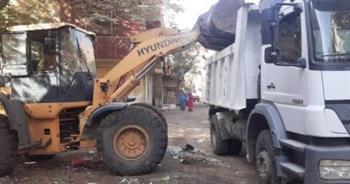 رفع 85 حالة إشغال و45 طن مخلفات بمركز ناصر فى بنى سويف