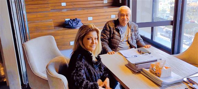  علا غانم ومحمد النقلي في بروفات مسلسل "توحة" استعدادا لرمضان 2023