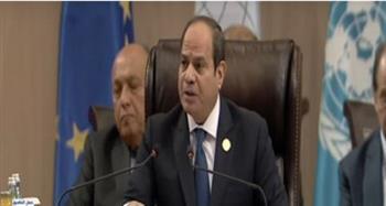  السيسي: مصر تجدد رفضها لأى تدخل فى شئون العراق