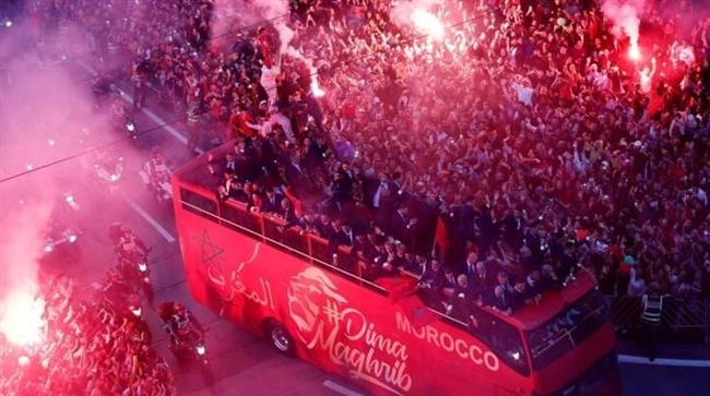 استقبال تاريخي لمنتخب «أسود الأطلس» عقب الوصول إلى المغرب