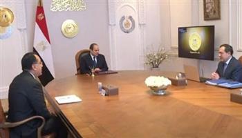   الرئيس السيسي يتابع جهود الدولة للبحث والاستكشاف عن الغاز الطبيعي والبترول| فيديو