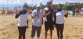 منتخب مصر لكرة الطائرة الشاطئية يتأهل للمباراة النهائية في بطولة المنطقة الخامسة 