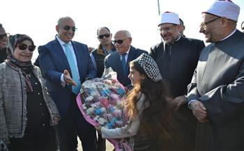 وزير الأوقاف ومحافظ بورسعيد يتفقدان طريق اللواء أحمد عبد الله بمدينة بورفؤاد