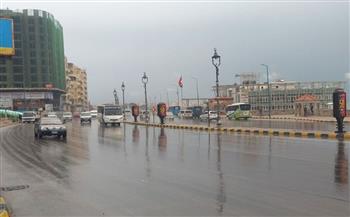   أمطار غزيرة تضرب أنحاء متفرقة من الإسكندرية 