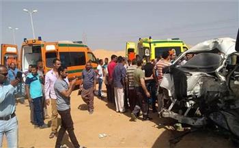   إصابة 4 أشخاص من أسرة واحدة فى حادث انقلاب سيارة بسوهاج