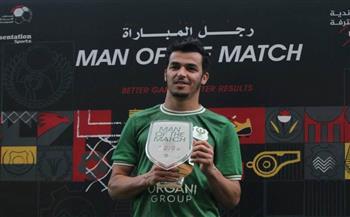 إلياس الجلاصي رجل مباراة المصري والإسماعيلي