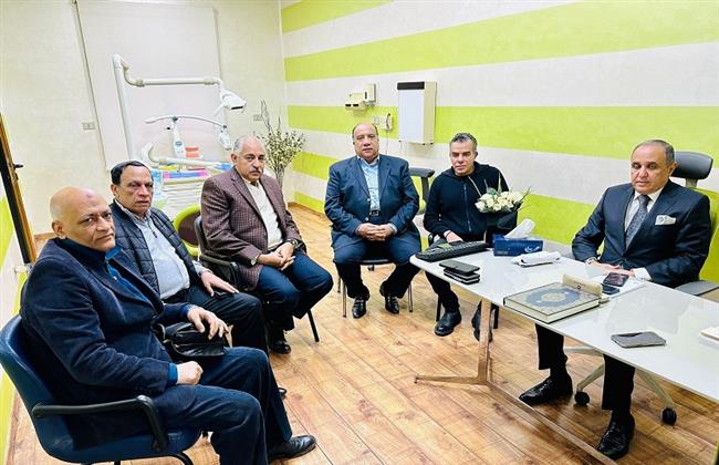 وفد الأهلي يطمئن على حالة مشجع نادي الاتحاد السكندري