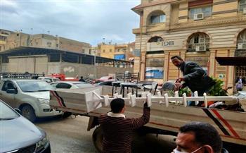 مصادرة 2 مكبر صوت ورفع 430 حالة إشغال طريق مخالف بحملات مكبرة بالبحيرة