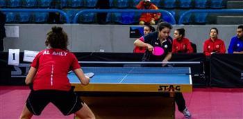 تفوق كاسح لسيدات الأندية المصرية في الجولة الثانية من البطولة العربية لتنس الطاولة