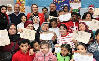 جامعة عين شمس تقيم  إحتفالية  لأطفال مركز ذوى الإحتياجات الخاصة 