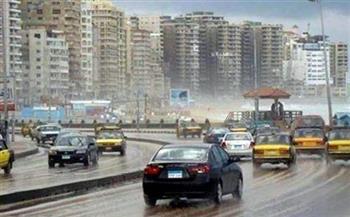   أمطار متوسطة على الإسكندرية مع بدء نوة عيد الميلاد