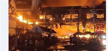   السلطات الكمبودية: عطل كهربائي وراء اندلاع الحريق في فندق وكازينو