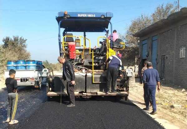 رصف طريق حوش عيسى  بتكلفة إجمالية 12 مليون و 735 ألف جنية