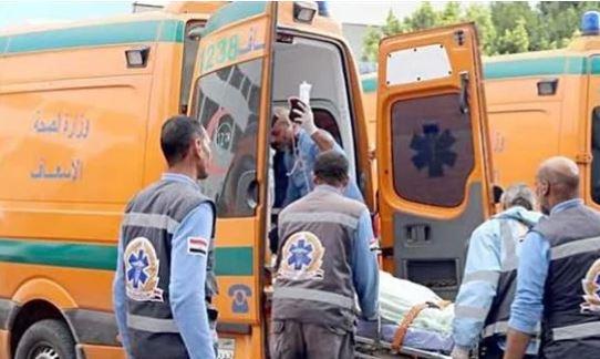  4 مصابين فى حادثى انقلاب دراجة بخارية وتروسيكل بالمنيا