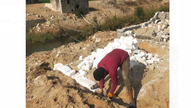 إزالة فورية لحالتيِّ تعدِّي بالبناء بدون ترخيص بالقنطرة غرب بالإسماعيلية