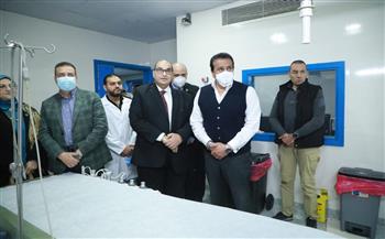   وزير الصحة يتفقد مستشفى الطوارئ داخل شبين الكوم التعليمي