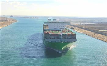   قناة السويس تشهد عبور أكبر وأحدث سفينة حاويات في العالم خلال رحلتها البحرية الأولى