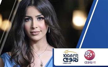 جنات ضيفة إذاعة نجوم اف ام في برنامج أجمد 7