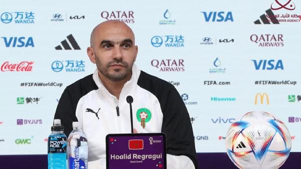 الركراكي: منتخب المغرب لديه طموح لكتابة التاريخ أمام البرتغال في ربع نهائي كأس العالم