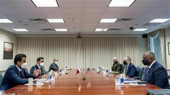   أمير قطر: أجريت اجتماعا مثمرا مع وزير الدفاع الأمريكي