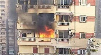   ندب الأدلة الجنائية لمعاينة حريق داخل شقة فى الوايلى
