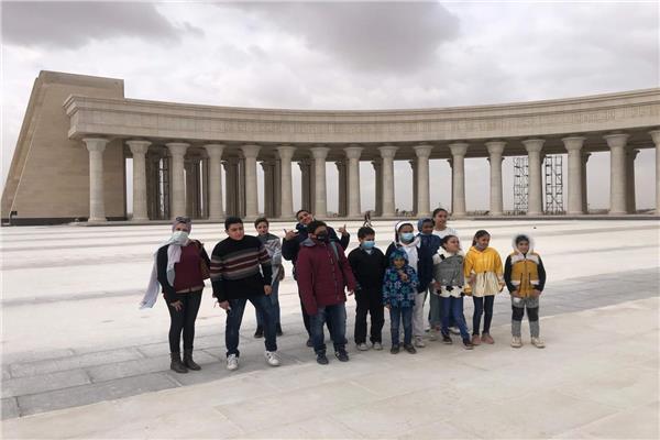 أطفال مكتبة مصر الجديدة في زيارة للعاصمة الإدارية الجديدة