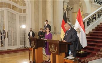 شكري ووزيرة خارجية ألمانيا يؤكدان عمق علاقات التعاون والتنسيق المشترك بين البلدين