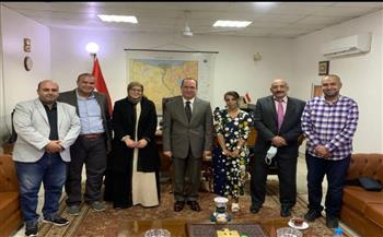   السفارة المصرية في جوبا تستقبل قافلة طبية مصرية