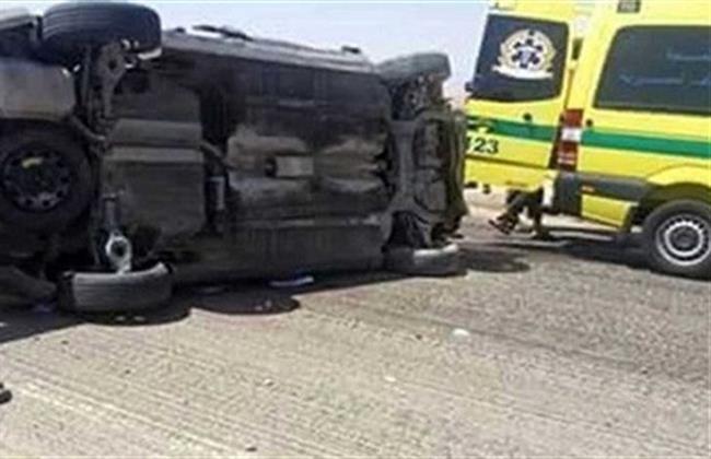 مصرع وإصابة 7 أشخاص في حادث انقلاب سيارة ربع نقل بمدينة بدر