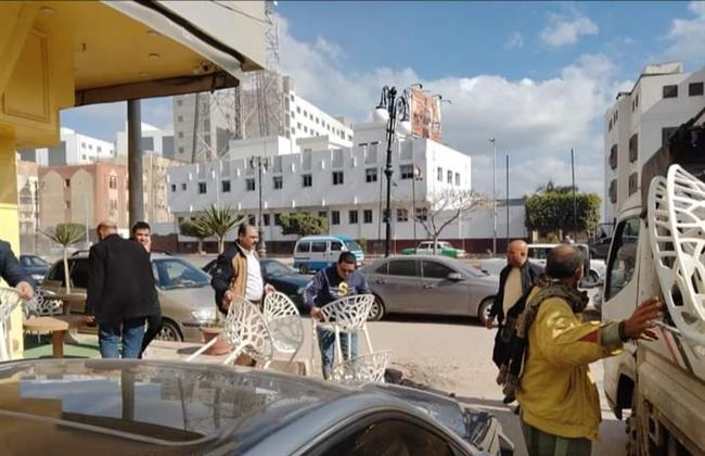 محافظ البحيرة: رفع  ١١٩٢ حالة إشغال طريق مخالف ومصادرة ٥٠ شيشة 