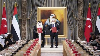 الإمارات وتركيا توقعان عدة اتفاقات ومذكرات تفاهم بحضور محمد بن زايد آل نهيان وأردوغان