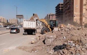 استمرار إزالة العقارات المتعارضة مع توسعة طريق حسين كامل بالقاهرة