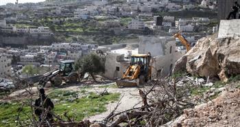   الاحتلال الصهيوني يهدم منشآت زراعية في قرية الفخيت بفلسطين