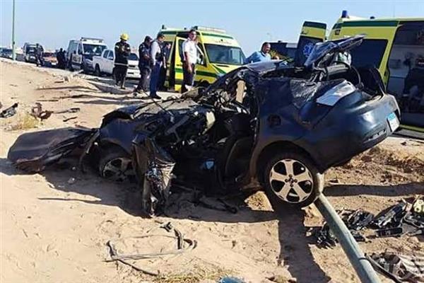 مصرع وإصابة شخصين فى حادث تصادم على الطريق الإقليمى بالشرقية