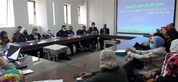  نائب رئيس جامعة الفيوم يجتمع بسفراء تميز الكليات بجائزة مصر للتميز الحكومي 2022