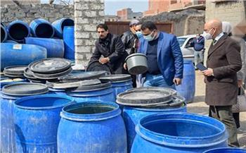 ضبط وإعدام أكثر من 16 طن مخللات وغلق مصنعين بديرب نجم بالشرقية