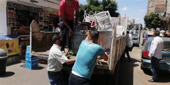  إزالة ٣٤ اعلان مخالف ورفع ٤٠ حالة إشغال  من شوارع  حي وسط الاسكندرية 