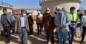 محافظ أسيوط يتفقد أعمال توسعات محطة معالجة الصرف الصحي بالحبايشة