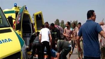  إصابة ربة منزل وفتاة في حادث تصادم مروع علي طريق القاهرة -الإسكندرية