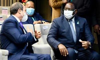   الرئيس السيسي يلتقي بنظيره السنغالي خلال القمة الأوروبية الأفريقية ببروكسل