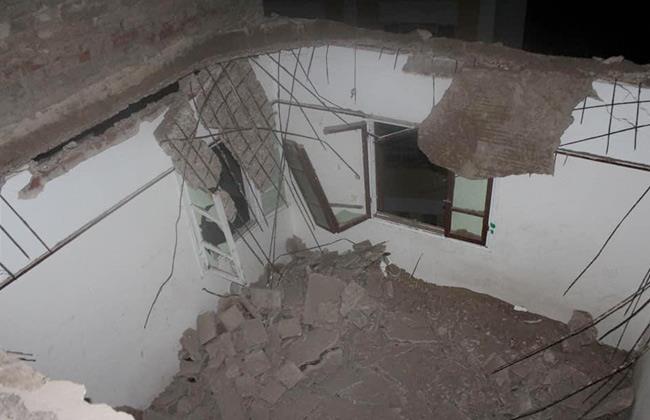 انهيار جزء من سقف شقة سكنية بالفيوم دون إصابات