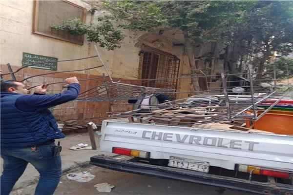 حملات بحي روض الفرج لضبط الاشغالات