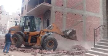   محافظة الجيزة: إزالة 11 منشأة متعدية على أملاك الدولة بالصف وأطفيح