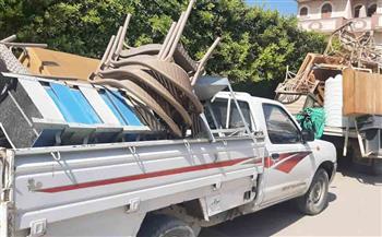 تحرير 25 محضر ورفع  690 حالة إشغال طريق بالبحيرة  