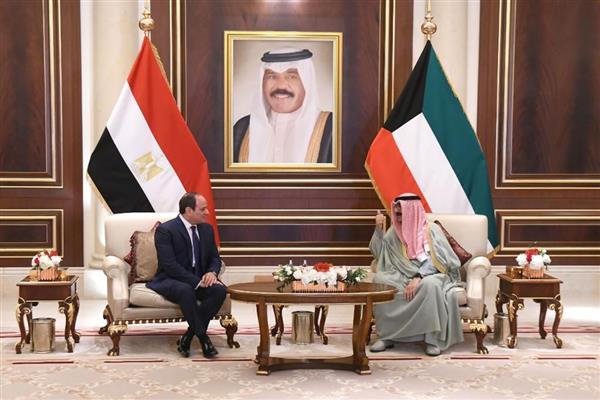 توافق مصري كويتي على تعزيز التعاون لمواجهة التحديات والتهديدات المتزايدة للأمن الإقليمي