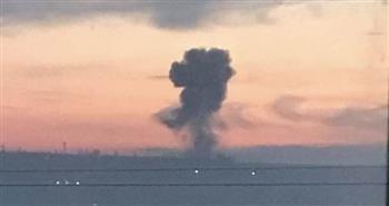 حريق فى منطقة ميكولاى إثر سقوط صاروخ على مستودع للصواريخ في أوكرانيا