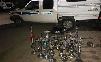 تحرير 151 قضية فى مجال منع تداول الأرجيلة خلال ٢٤ ساعة 